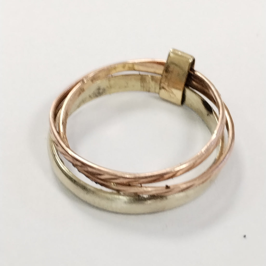 ANILLITO ORO,ORO COMBINADO 8 K 2,40 GRMS (SEMINUEVO)