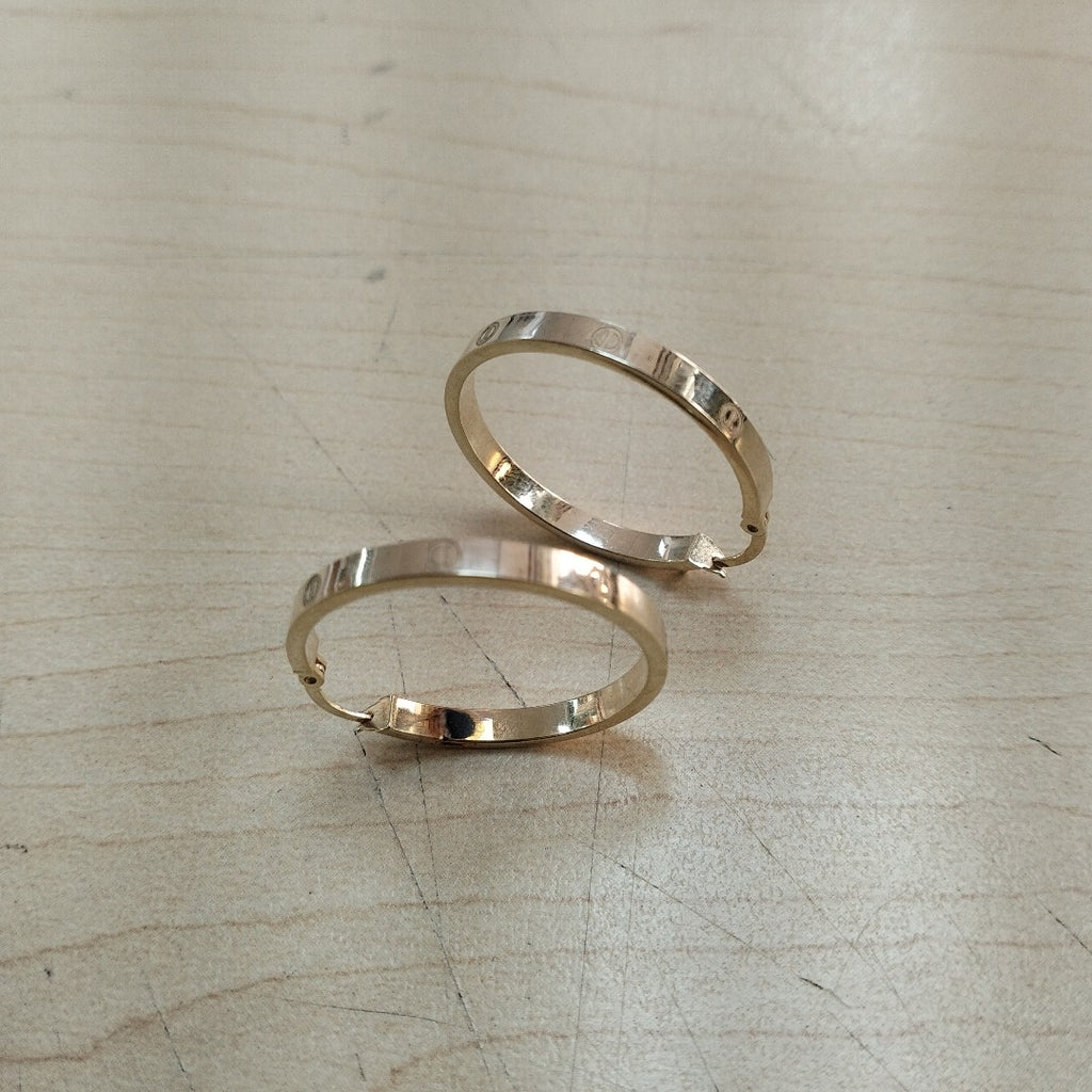 ARRACADAS PAR ORO 14 K 3.4 GRMS (SEMINUEVO)