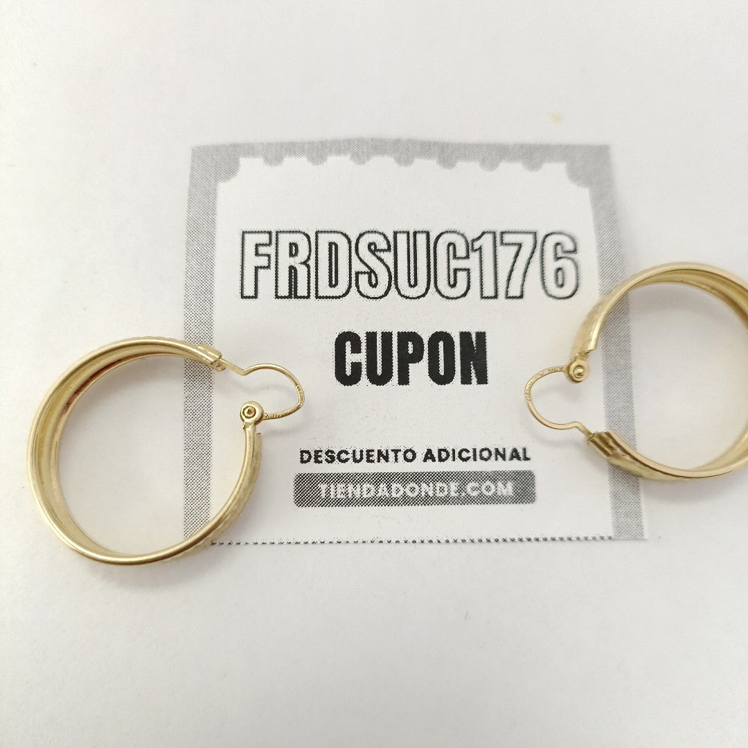 ARRACADAS PAR ORO 10 K 3.5 GRMS (SEMINUEVO)