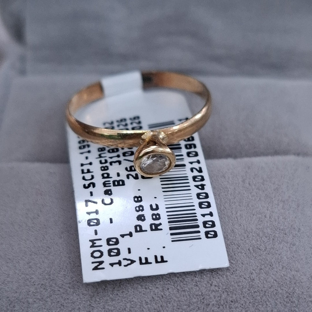 ANILLO ORO 10 K 1,00 GRMS (SEMINUEVO)