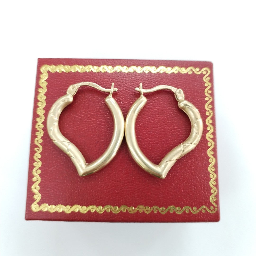 ARRACADAS PAR ORO 14 K 1.8 GRMS (SEMINUEVO)