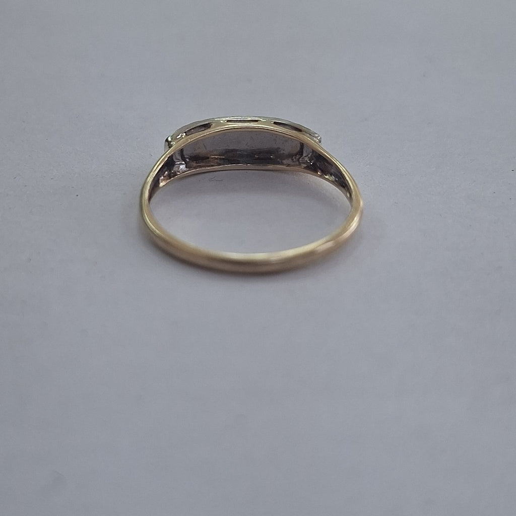 ANILLO ORO,ORO BLANCO,ORO COMBINADO 14 K 2,30 GRMS (SEMINUEVO)