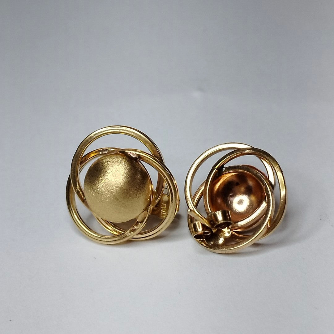 BROQUELES PAR ORO 14 K 2.4 GRMS (SEMINUEVO)