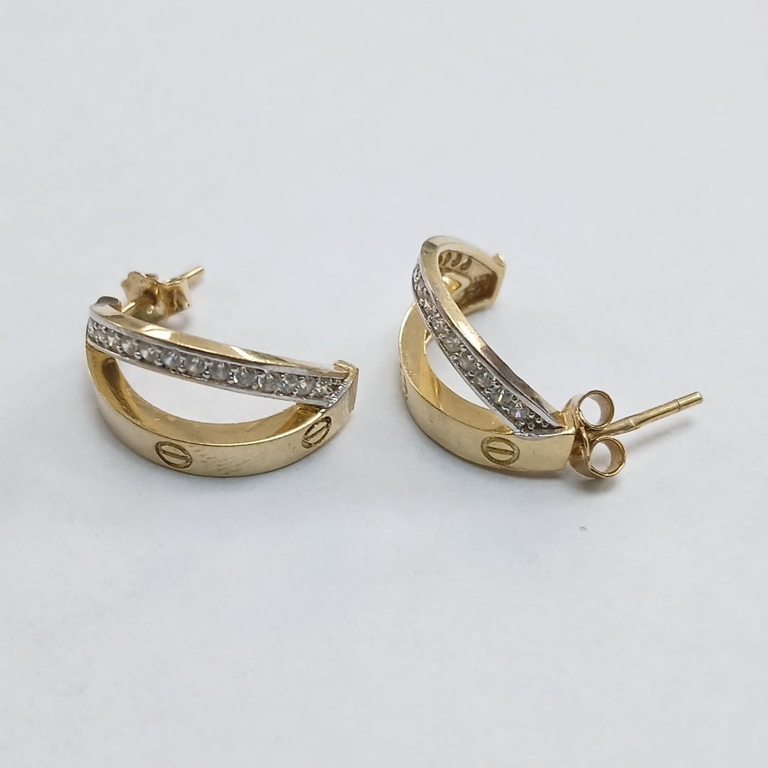 ARETES PAR ORO 14 K 5.7 GRMS (SEMINUEVO)
