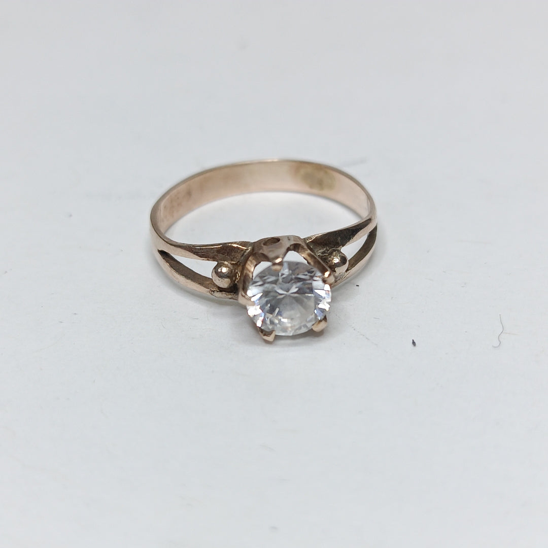 ANILLO,SOLITARIO ORO 8 K 2,00 GRMS (SEMINUEVO)