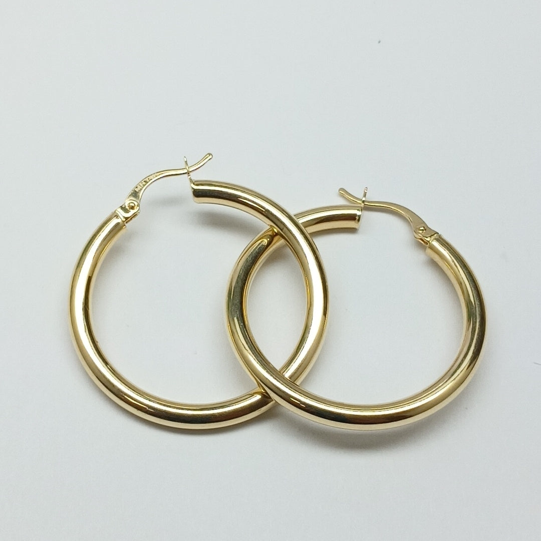 ARRACADAS PAR ORO 14 K 2.7 GRMS (SEMINUEVO)