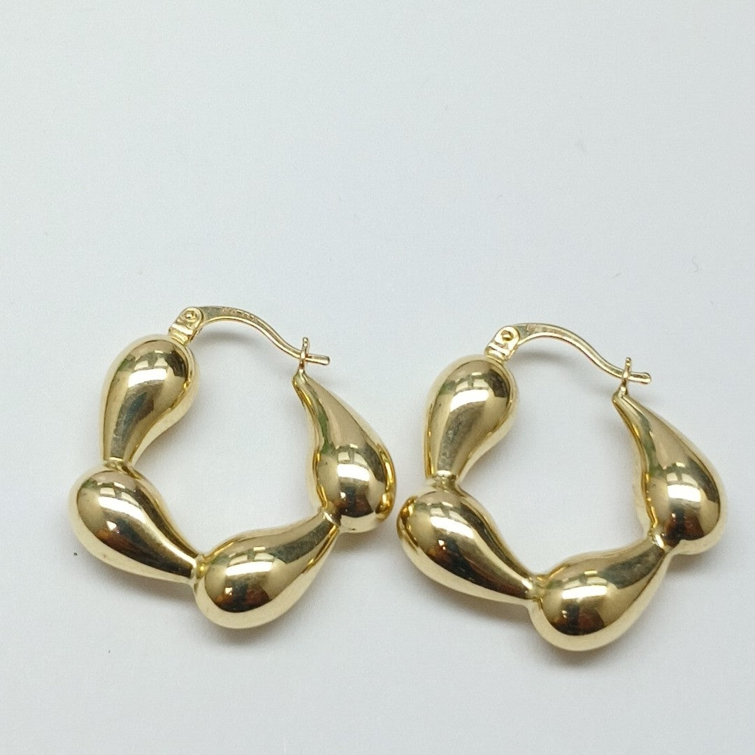 ARRACADAS PAR ORO 14 K 3.9 GRMS (SEMINUEVO)