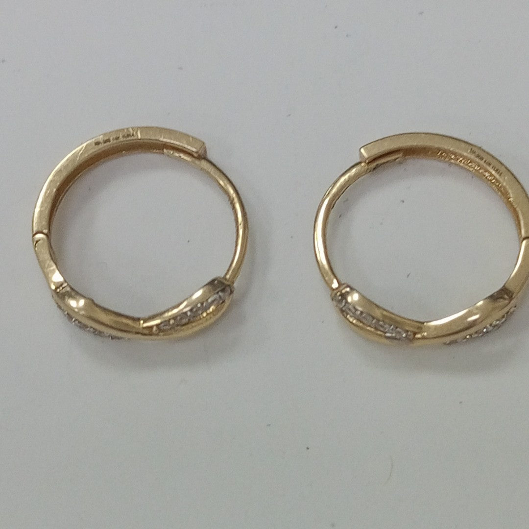 ARRACADAS PAR ORO 14 K 2 GRMS (SEMINUEVO)