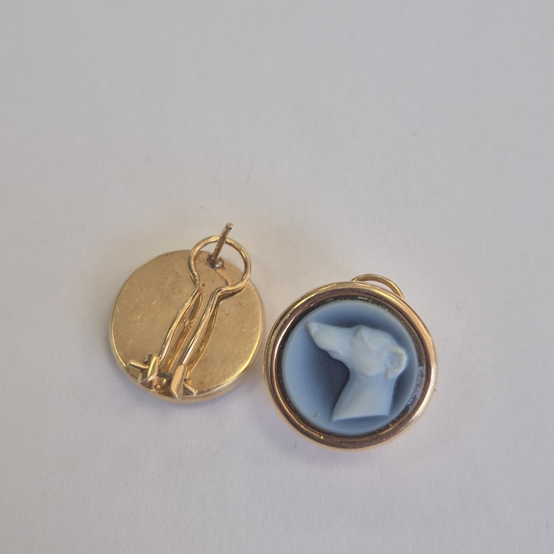 ARETES PAR ORO 14 K 11,30 GRMS (SEMINUEVO)