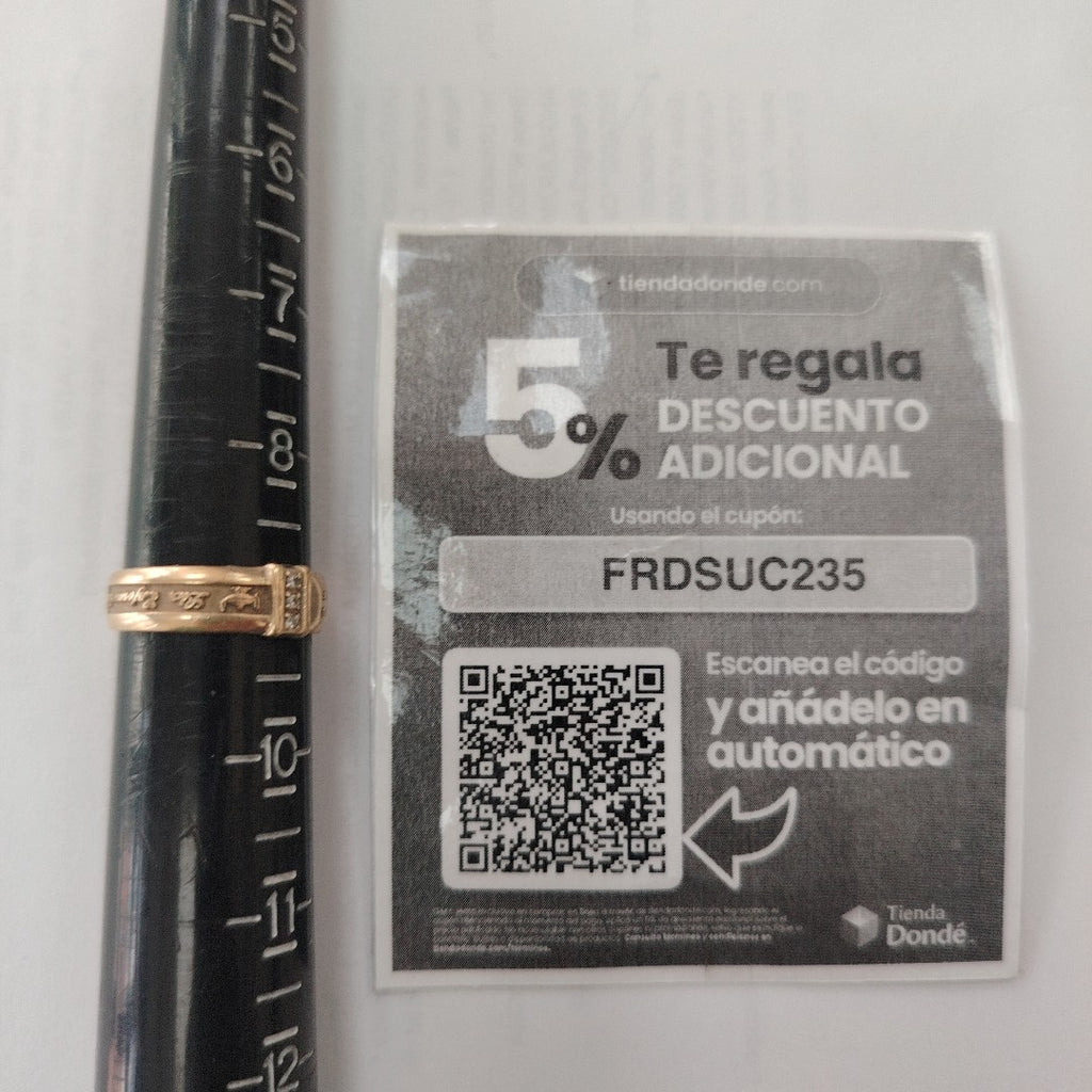 ANILLO DE GRADUACIÓN ORO 8 K 4.8 GRMS (SEMINUEVO)