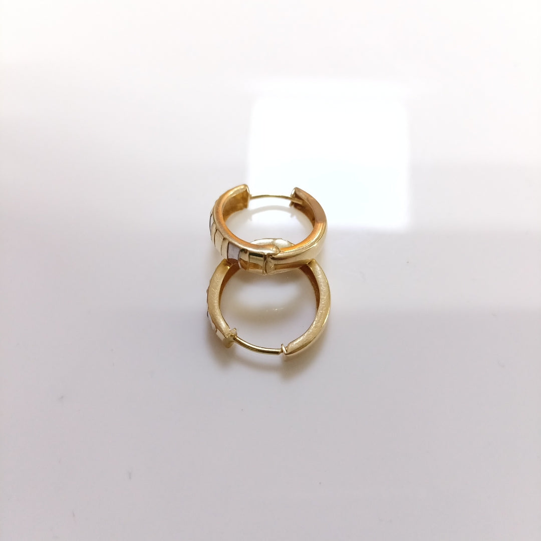 ARRACADAS PAR ORO, RODIADO 14 K 1.7 GRMS (SEMINUEVO)