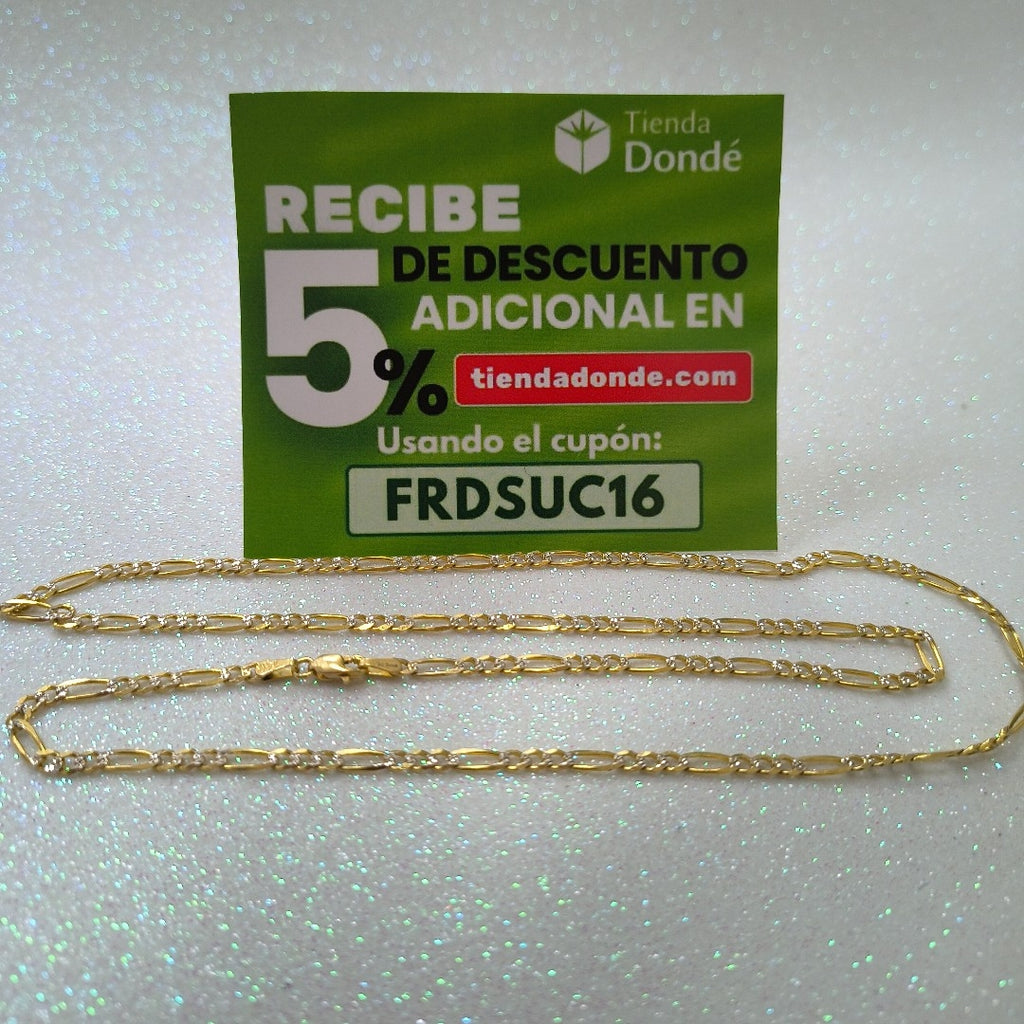 CADENA TEJIDO 3X1 9.1G 60 CM (NUEVO)