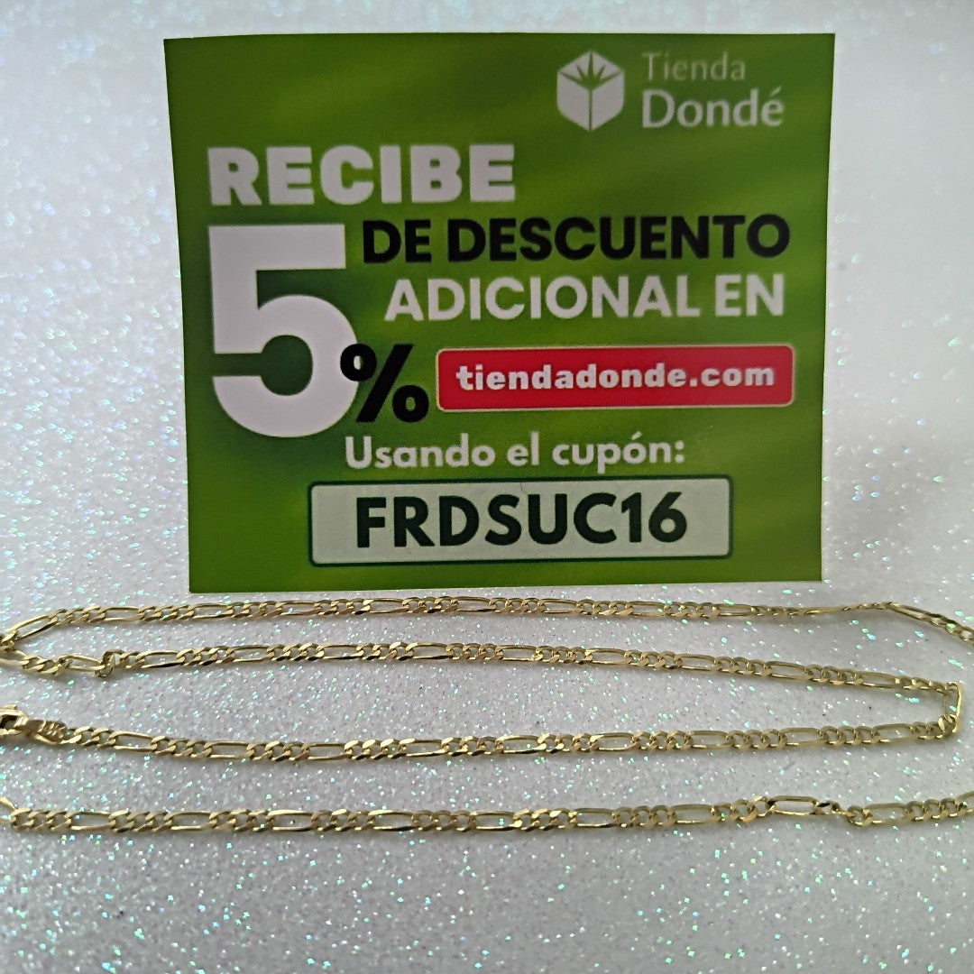 CADENA TEJIDO 3X1 5.1G 55 CM (NUEVO)
