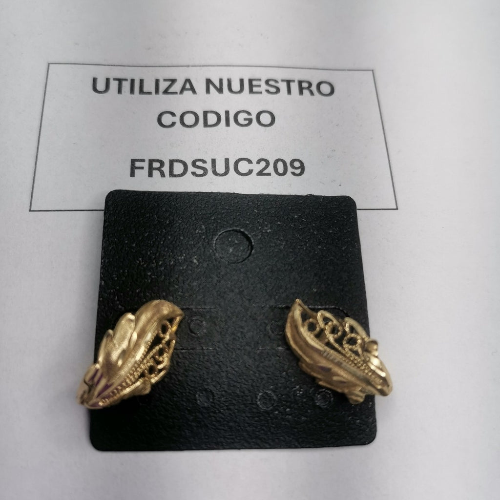 ARETES PAR ORO 14 K 2.5 GRMS (SEMINUEVO)