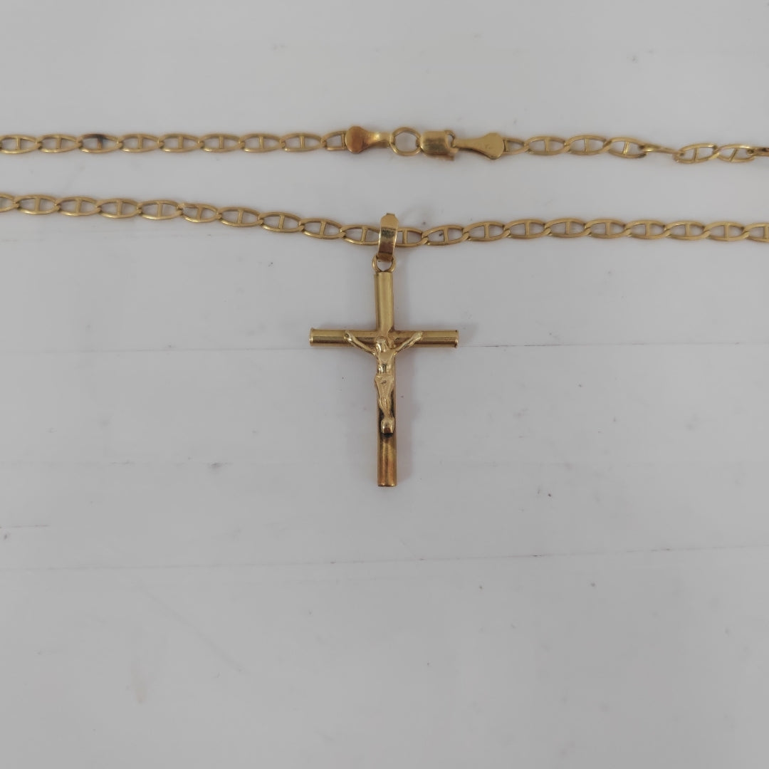 CADENA, DIJE ORO 14 K 10.5 GRMS (SEMINUEVO)
