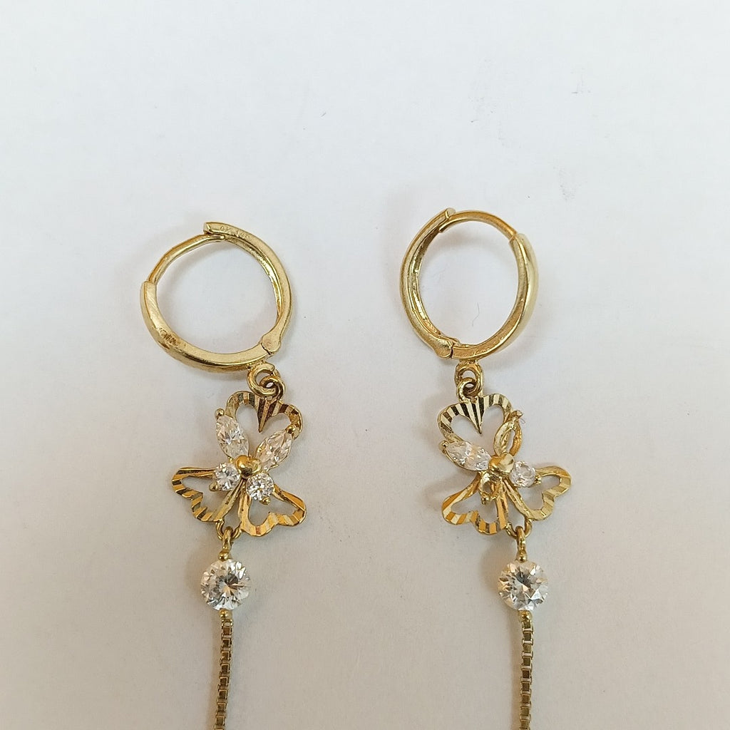 ARRACADAS PAR ORO 14 K 2,60 GRMS (SEMINUEVO)