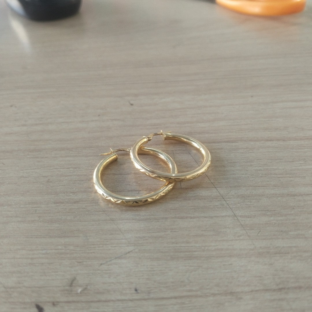 ARRACADAS PAR ORO 14 K 2,40 GRMS (SEMINUEVO)
