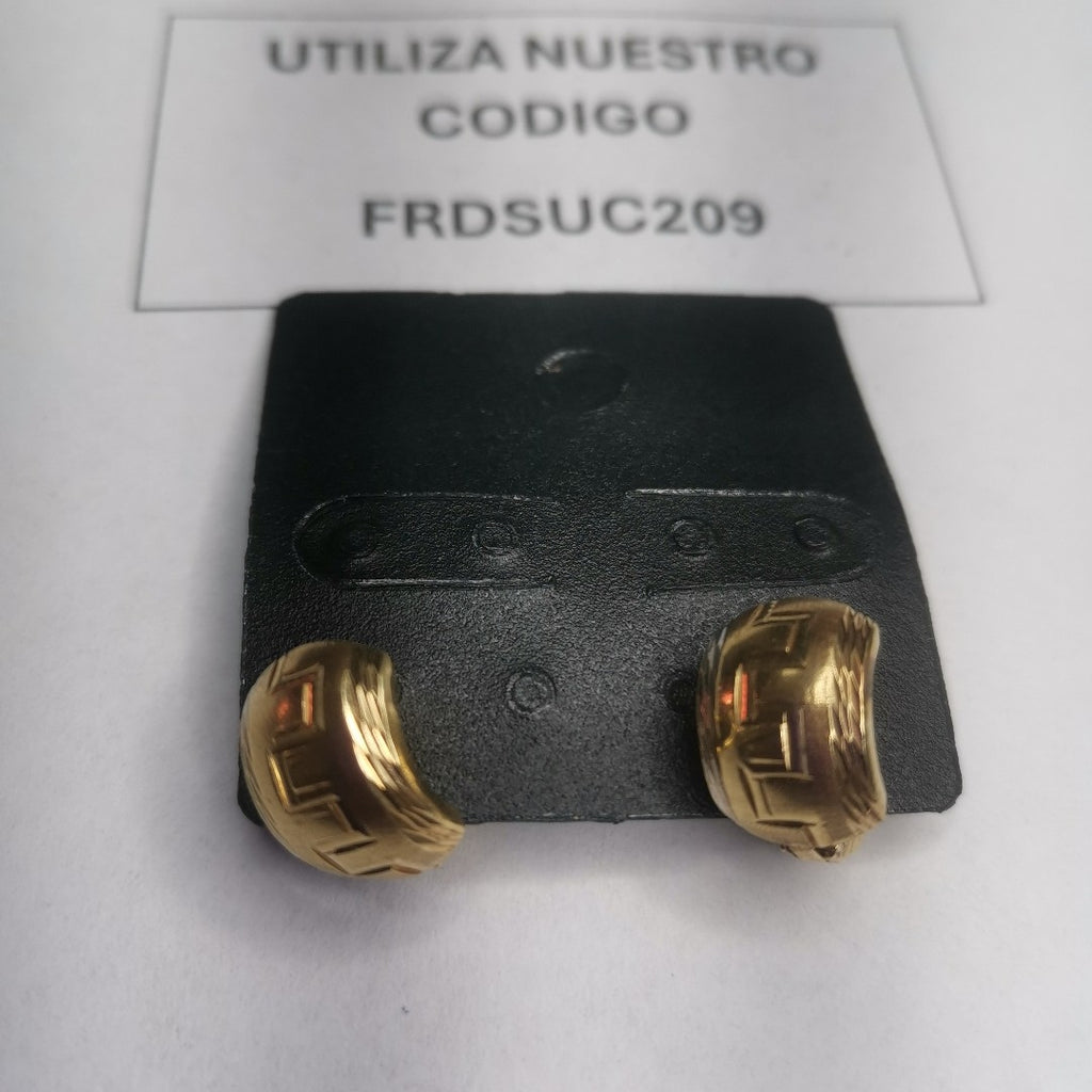 ARETES PAR ORO 14 K 2.9 GRMS (SEMINUEVO)