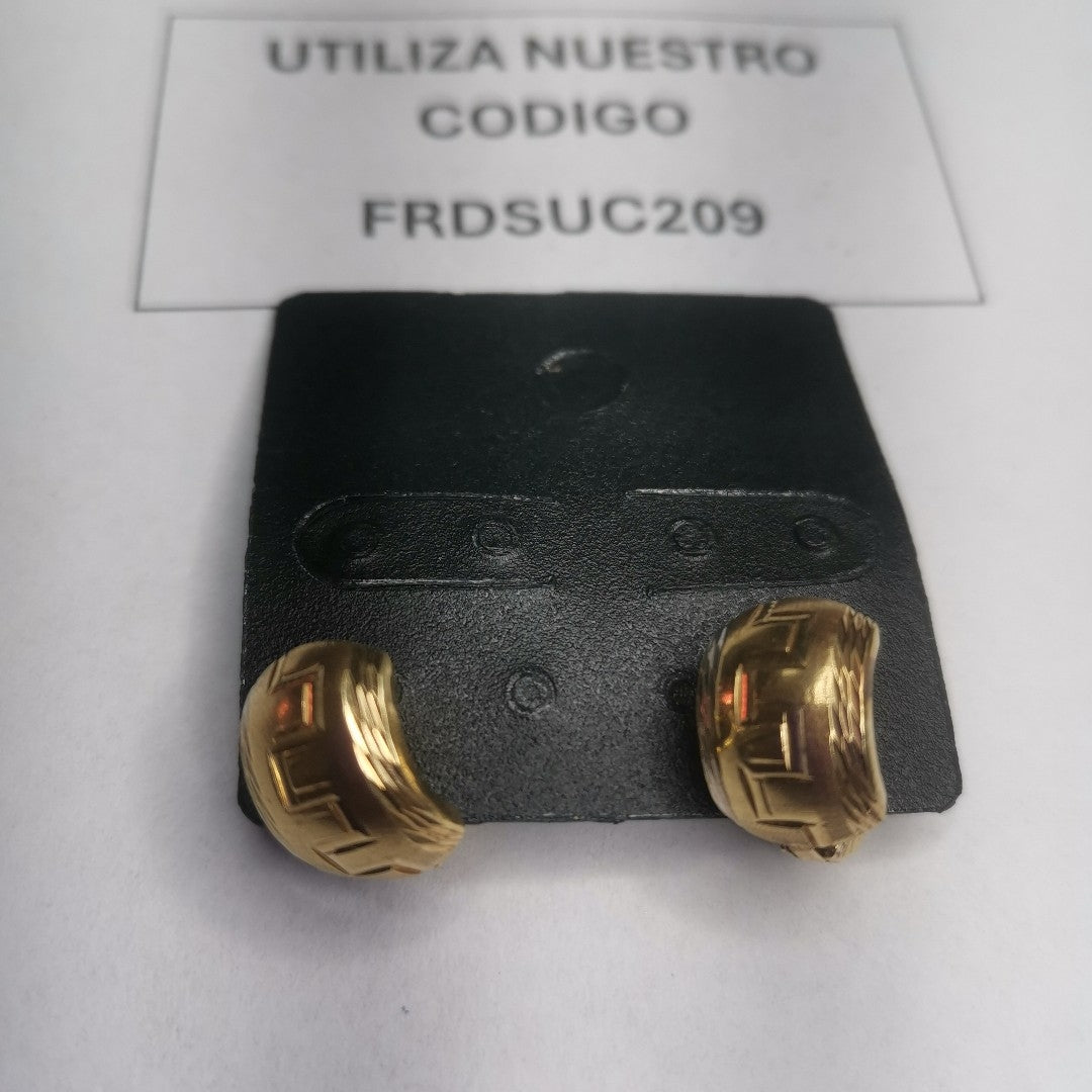 ARETES PAR ORO 14 K 2.9 GRMS (SEMINUEVO)