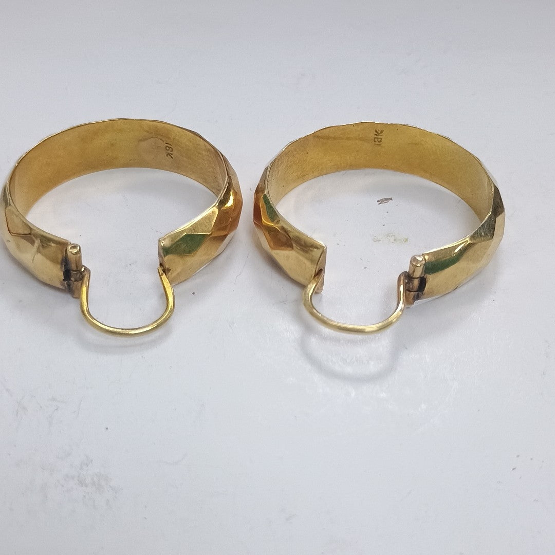 ARRACADAS PAR ORO 18 K 6.6 GRMS (SEMINUEVO)
