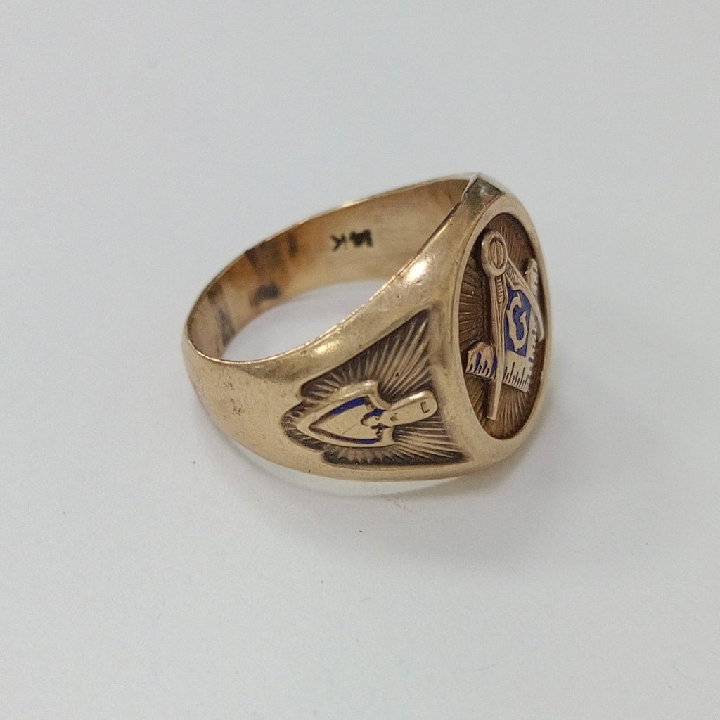 ANILLO CONMEMORATIVO ORO 14 K 12.6 GRMS (SEMINUEVO)