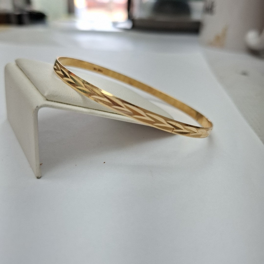 PULSERA RIGIDA ORO 14 K 6,90 GRMS (SEMINUEVO)