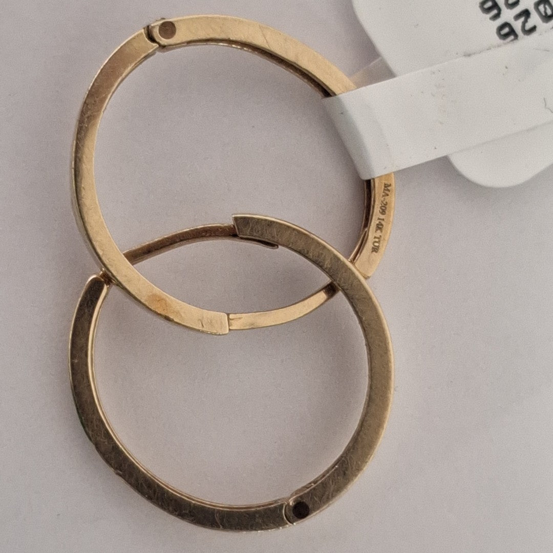 ARRACADAS PAR ORO 10 K 1.9 GRMS (SEMINUEVO)