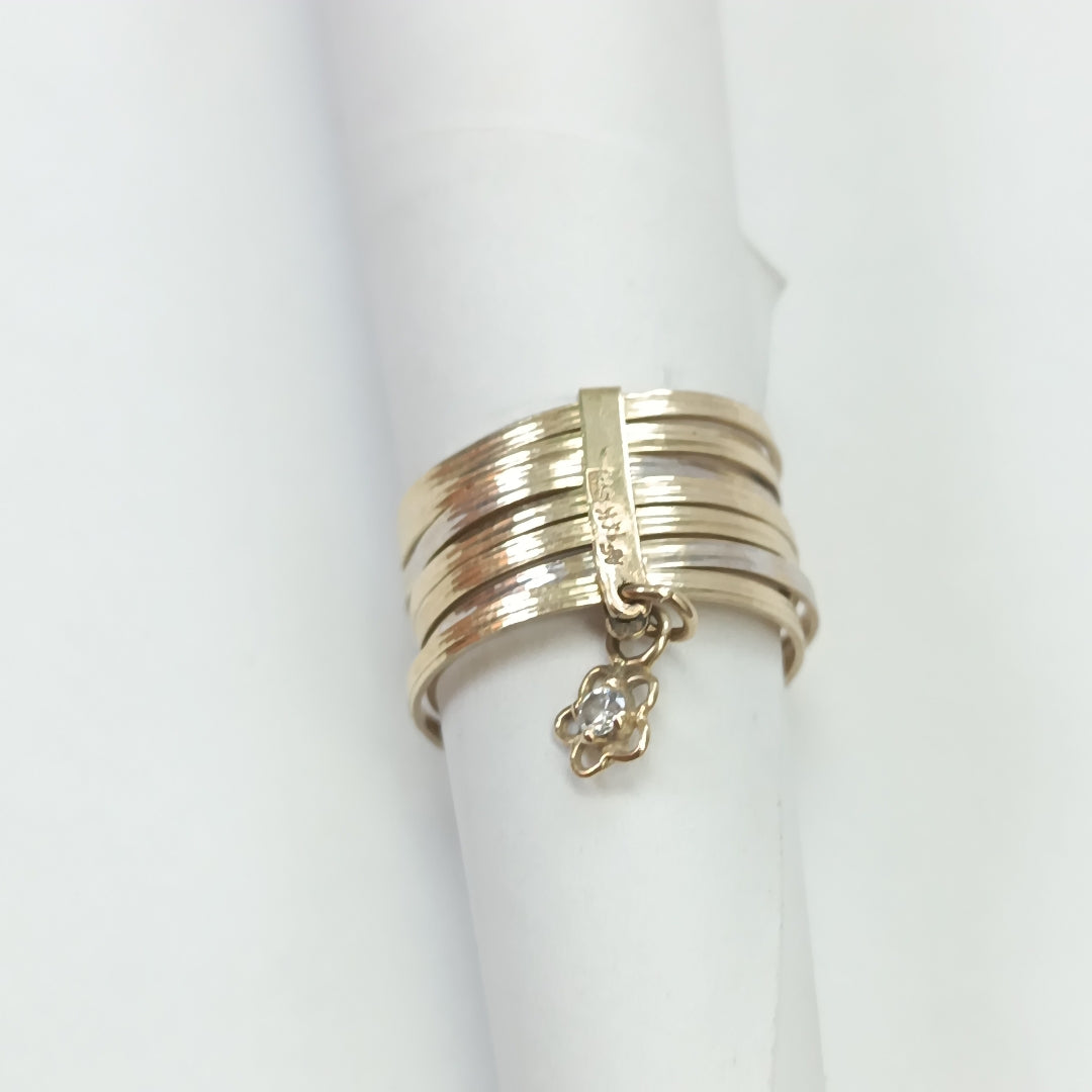 SEMANARIO DE ARGOLLAS ORO 14 K 3,60 GRMS (SEMINUEVO)