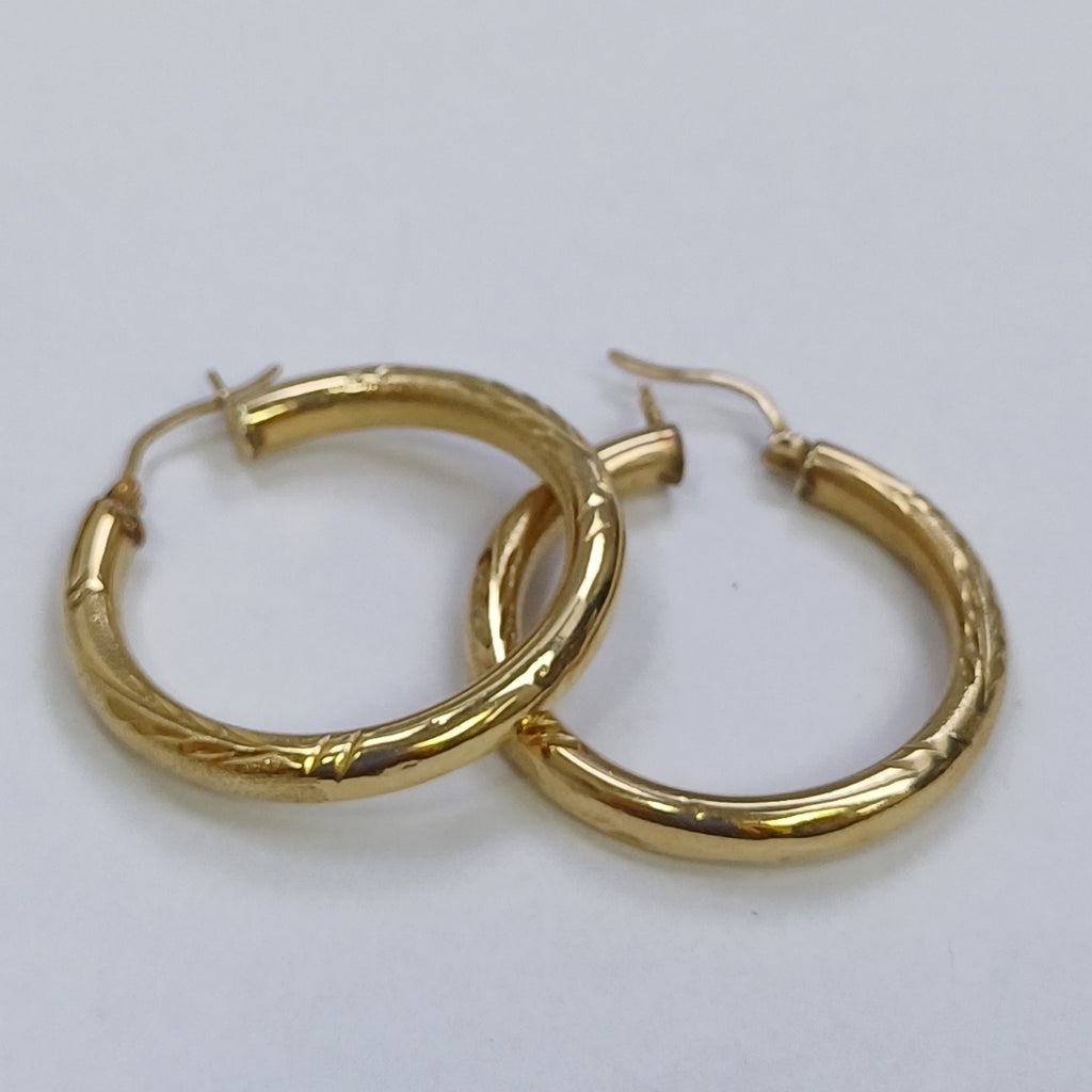 ARRACADAS PAR ORO 14 K 4.5 GRMS (SEMINUEVO)