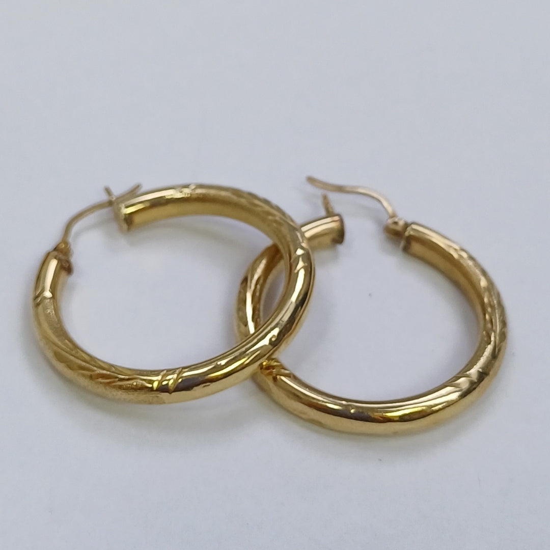 ARRACADAS PAR ORO 14 K 4.5 GRMS (SEMINUEVO)