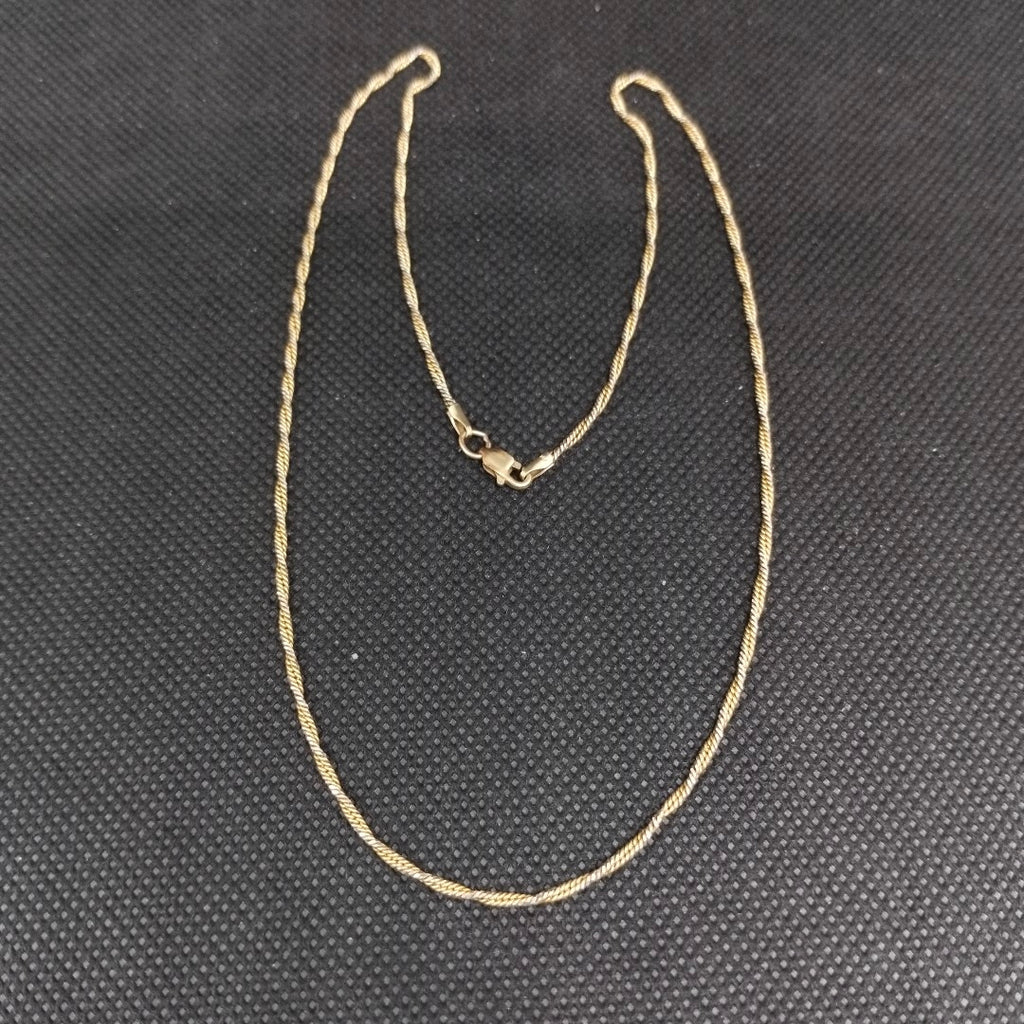 GARGANTILLA ORO COMBINADO 14 K 5.4 GRMS (SEMINUEVO)