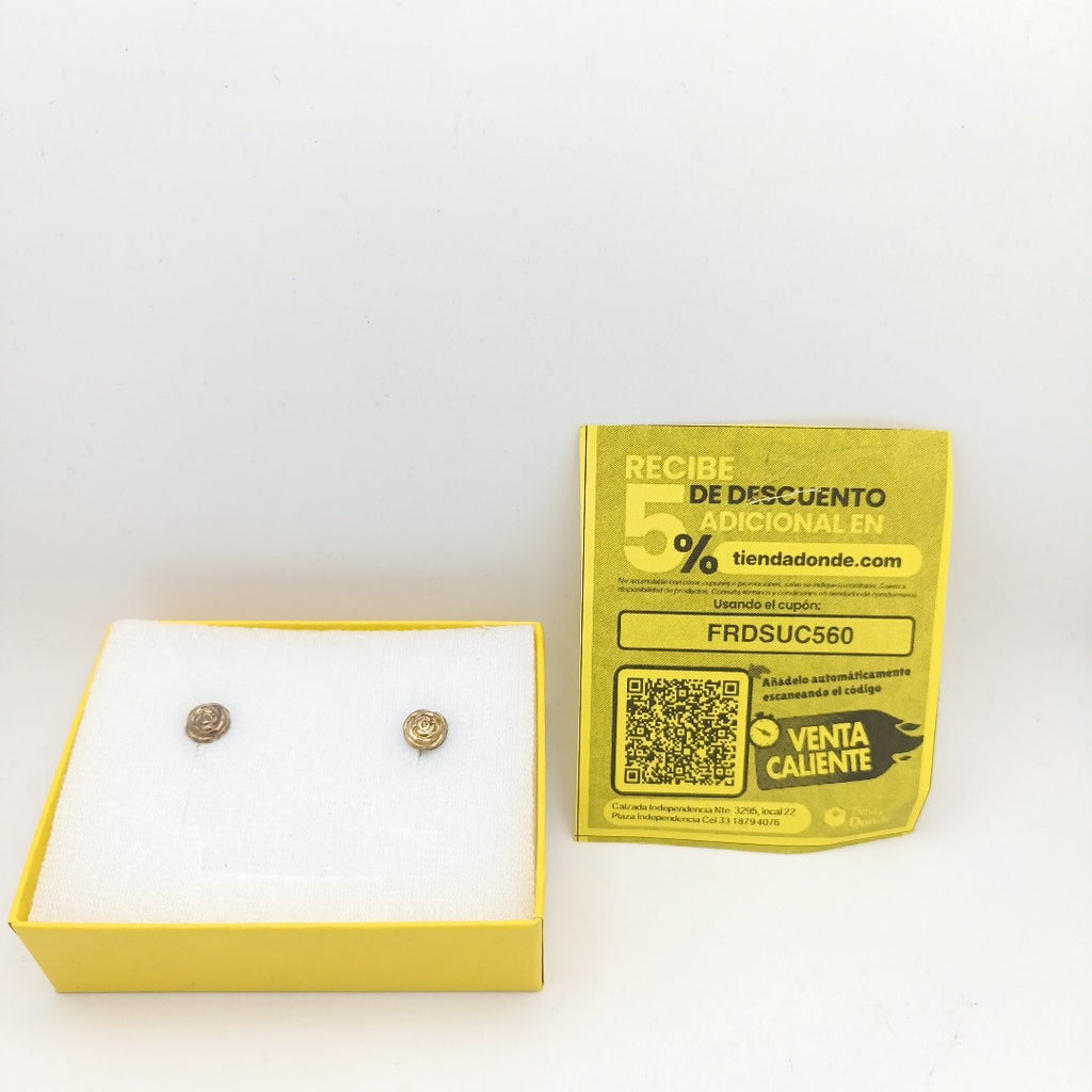 ARETES PAR ORO 8 K 1.6 GRMS (SEMINUEVO)