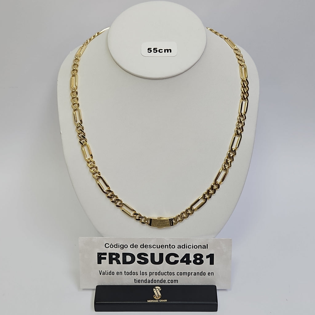 CADENA MONACO ORO 14K 23 (NUEVO)