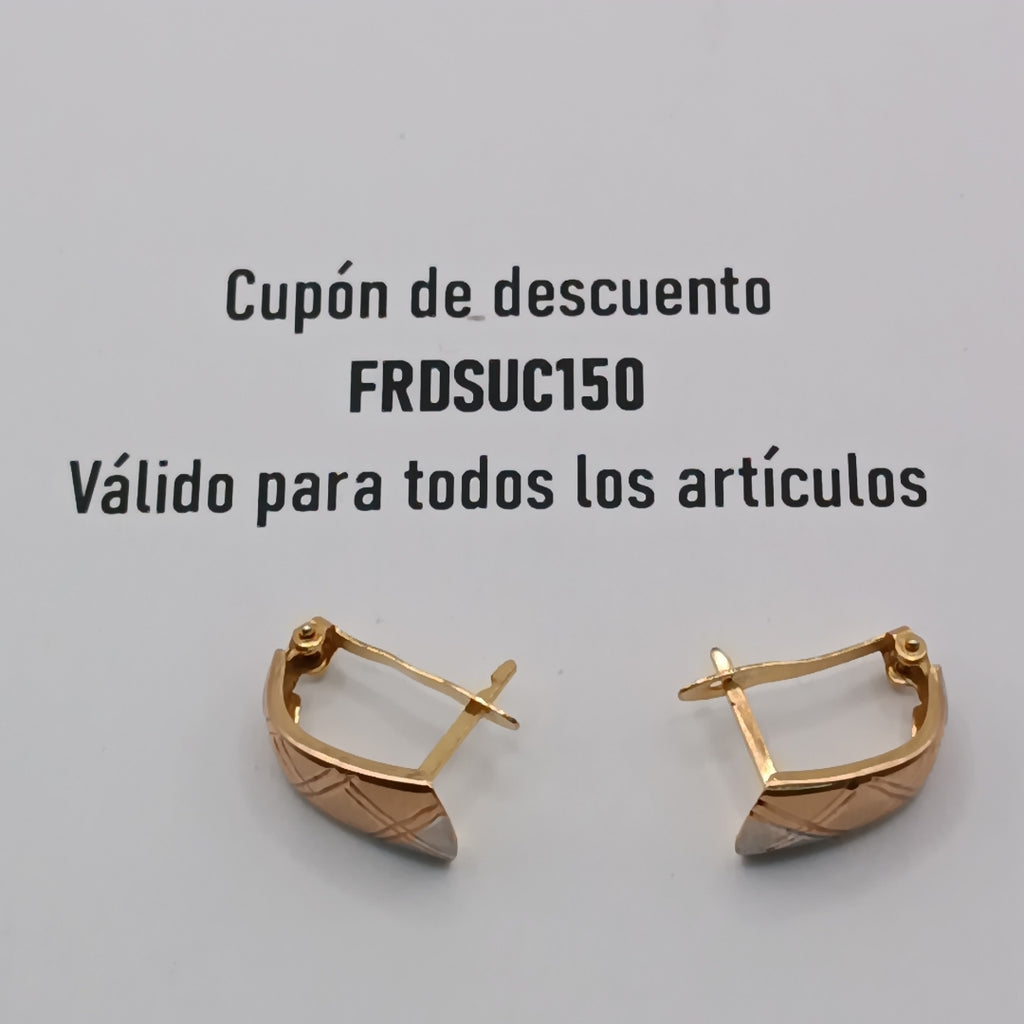 ARETES PAR ORO 10 K 1.7 GRMS (SEMINUEVO)