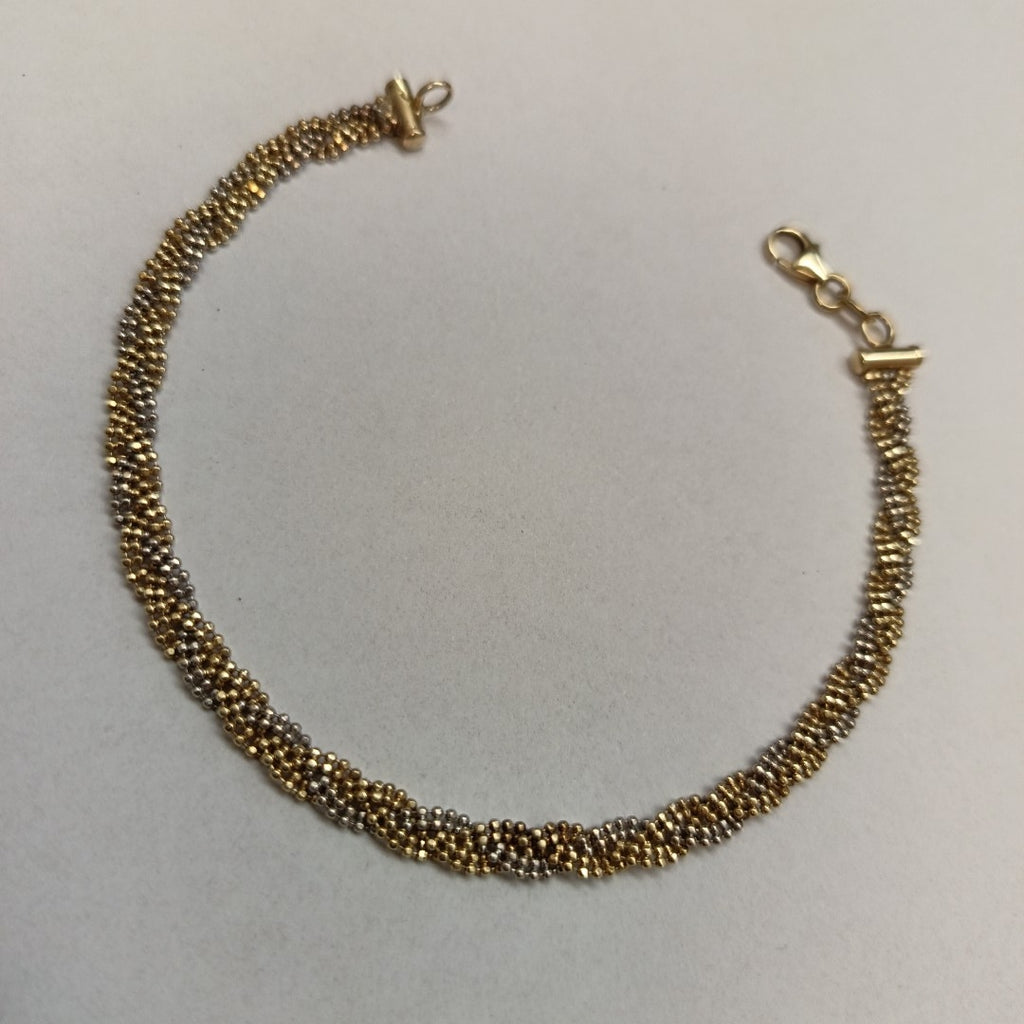 PULSERA ORO COMBINADO 14 K 5,20 GRMS (SEMINUEVO)