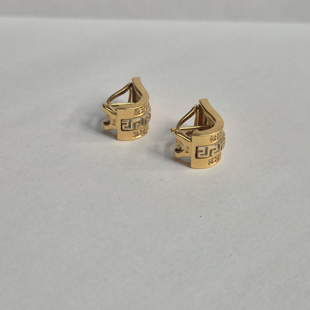 ARETES PAR ORO 10 K 9,20 GRMS (SEMINUEVO)