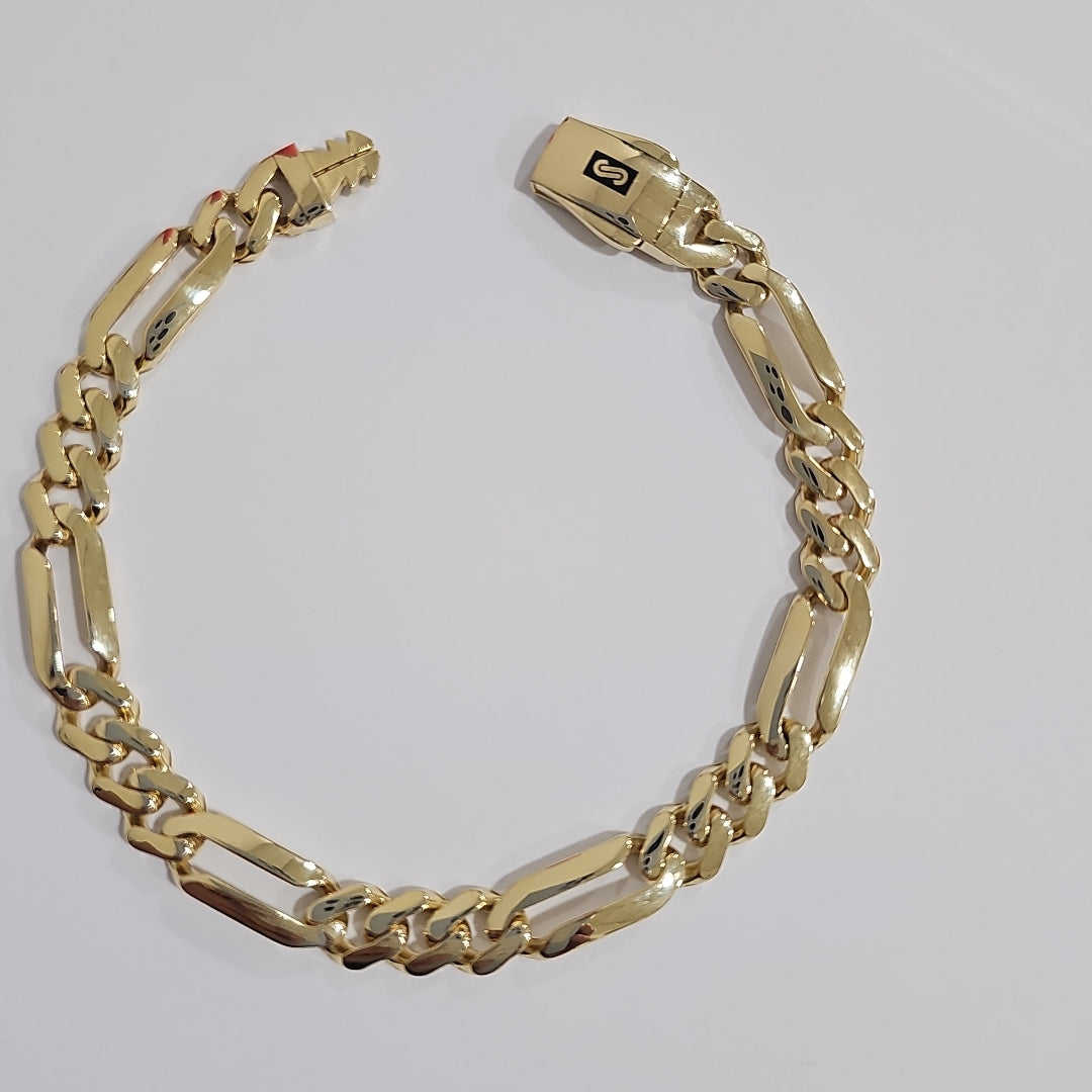 PULSERA CABALLERO MONACO ORO 14K 9.8 (NUEVO)
