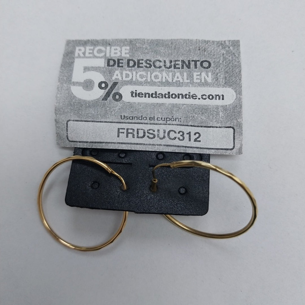 ARRACADAS PAR ORO 14 K 2.1 GRMS (SEMINUEVO)