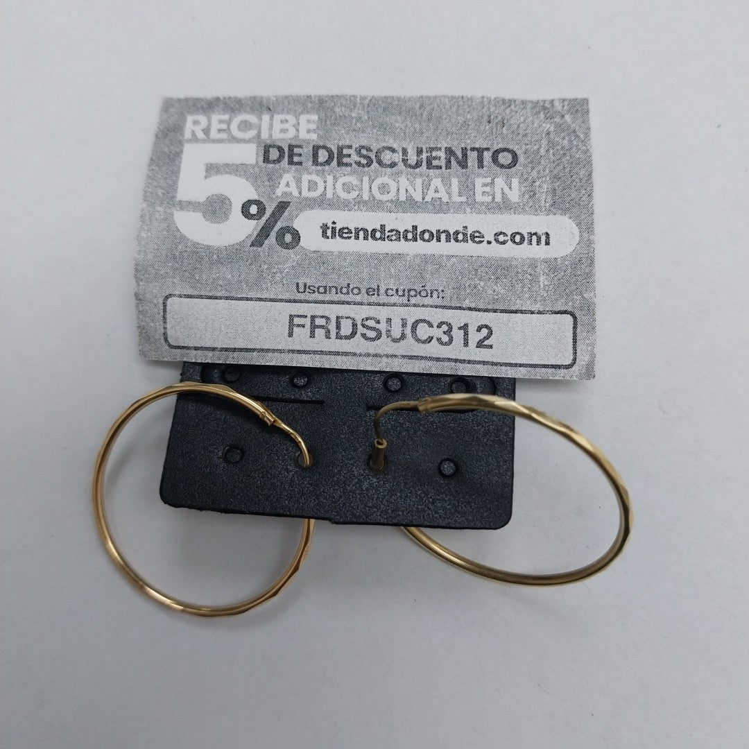 ARRACADAS PAR ORO 14 K 2.1 GRMS (SEMINUEVO)