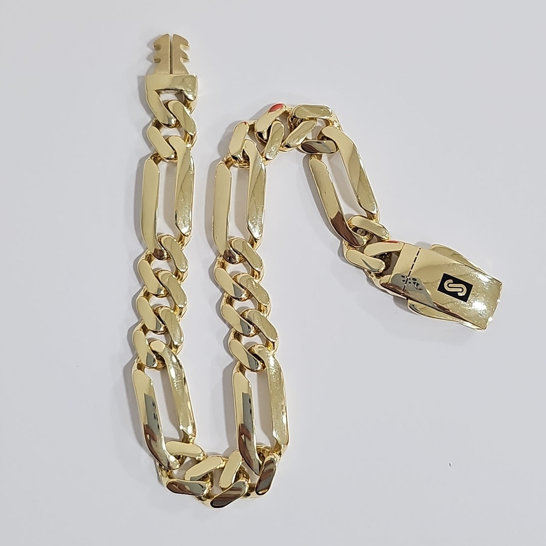 PULSERA MONACO ORO 14K 9 (NUEVO)