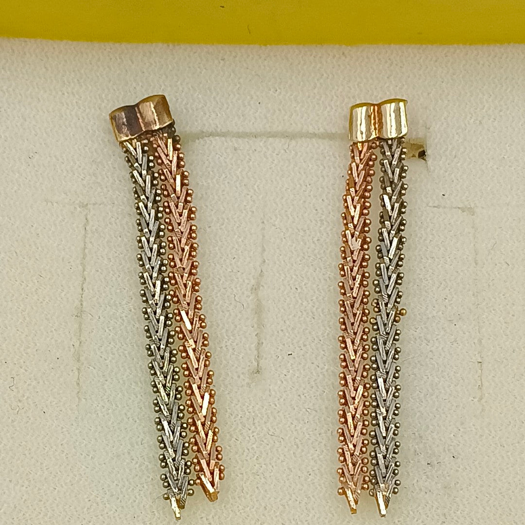 BROQUELES PAR ORO 14 K 5,20 GRMS (SEMINUEVO)