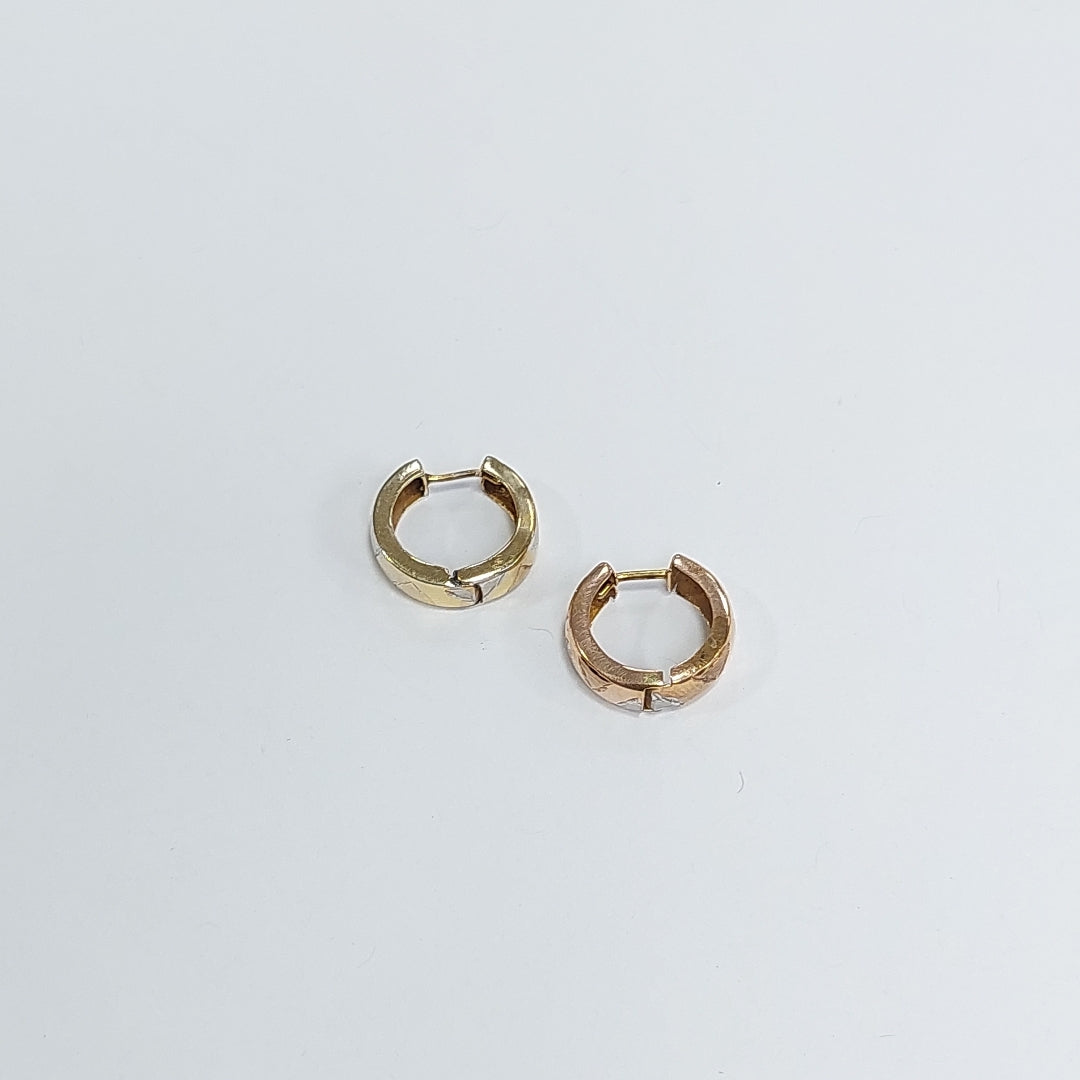 ARRACADAS PAR ORO 14 K 2.2 GRMS (SEMINUEVO)