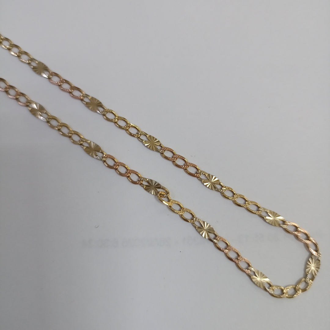 CADENA ORO COMBINADO 14 K 4.6 GRMS (SEMINUEVO)