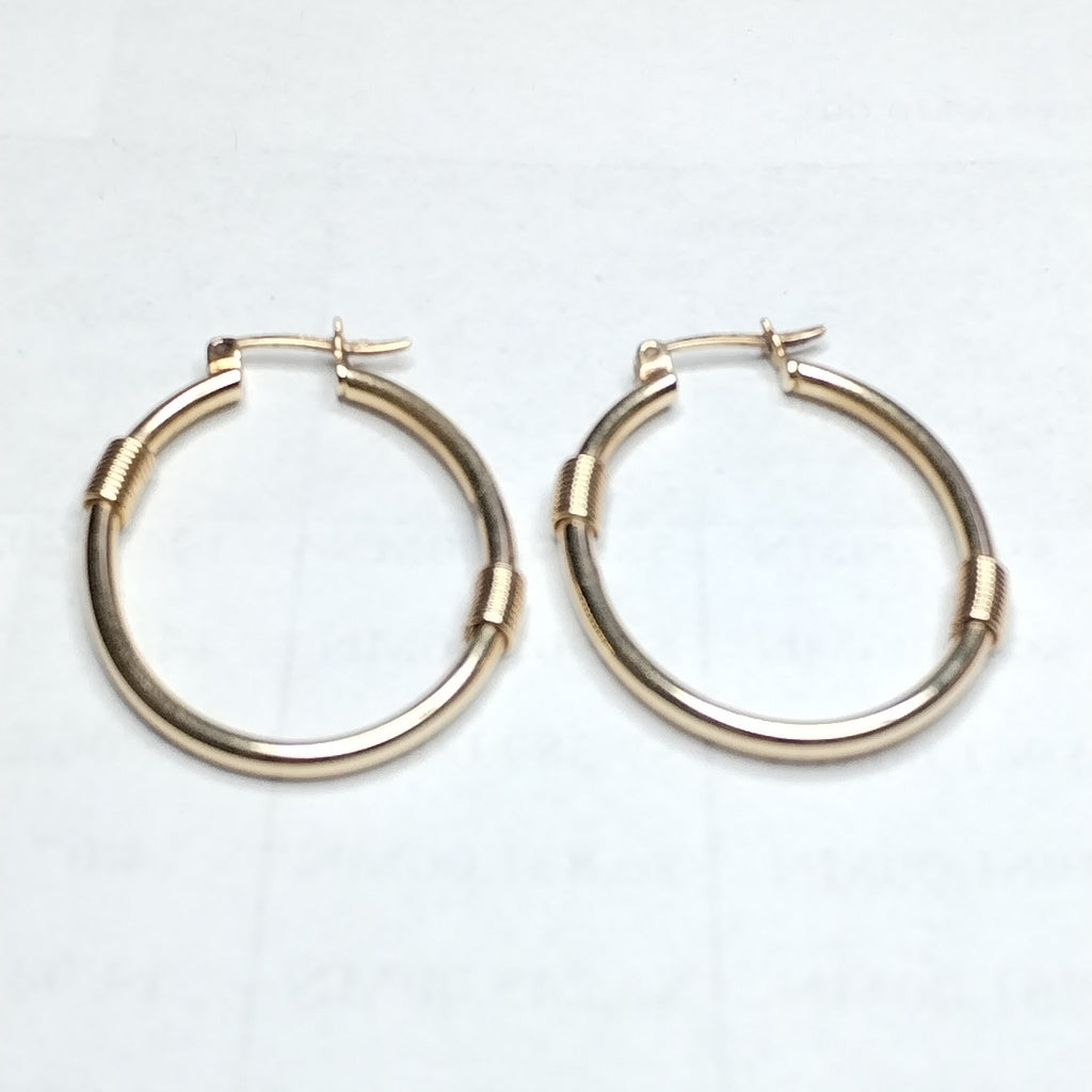 ARRACADAS PAR ORO 14 K 3,90 GRMS (SEMINUEVO)