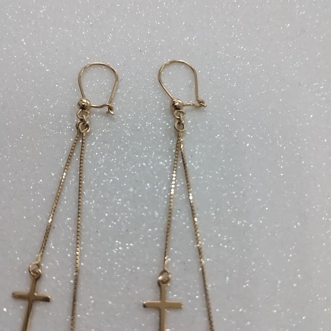 ARETES PAR ORO 14 K 2,50 GRMS (SEMINUEVO)