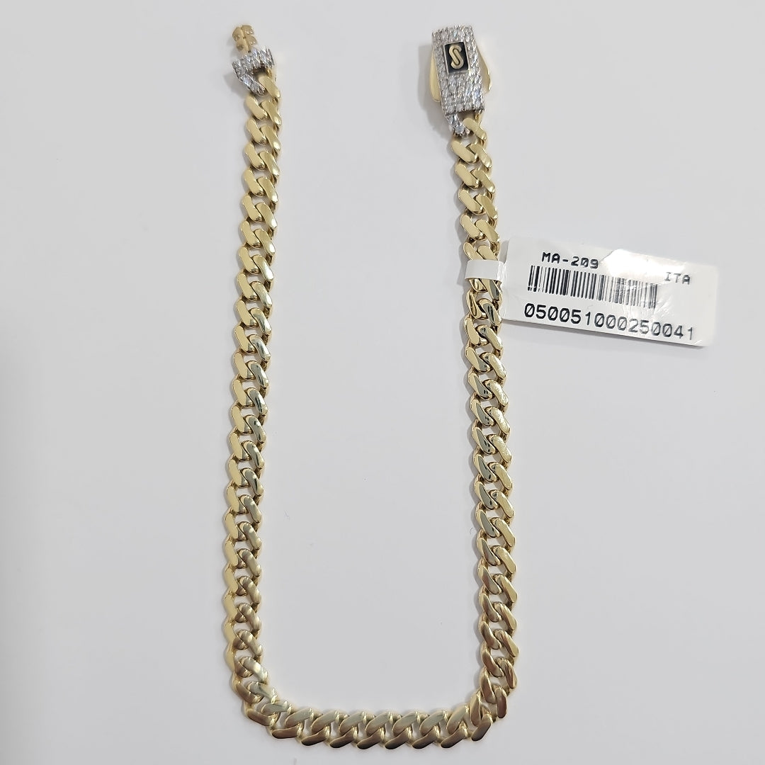 PULSERA CABALLERO MONACO ORO 14K 6.4 (NUEVO)