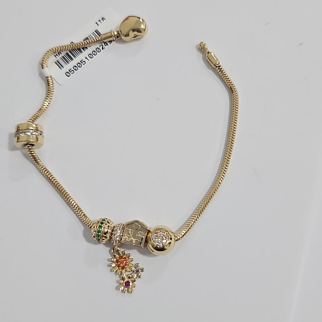 PULSERA CHARM ORO 14K 9.8 (NUEVO)