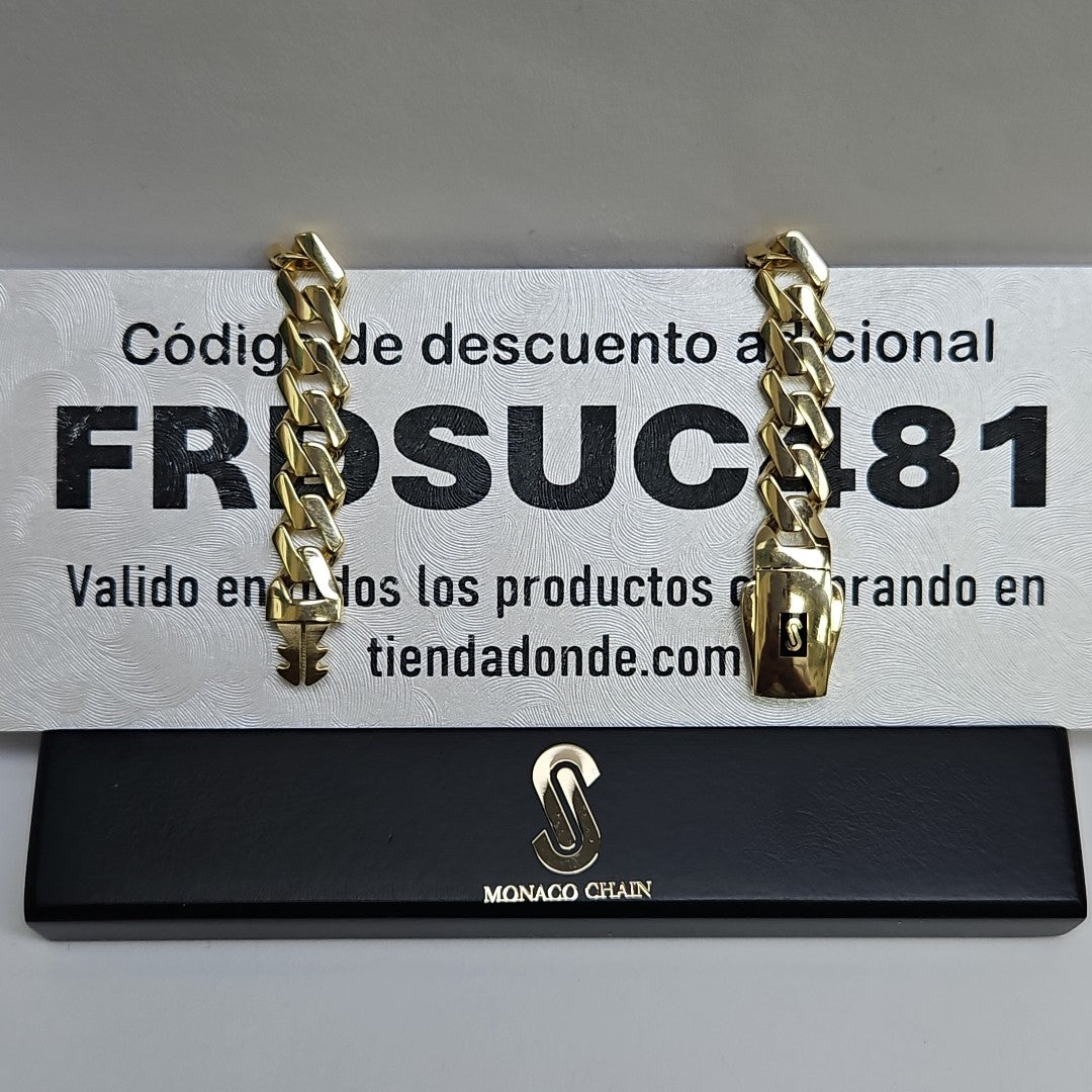 PULSERA MONACO ORO 14K 9.6 (NUEVO)
