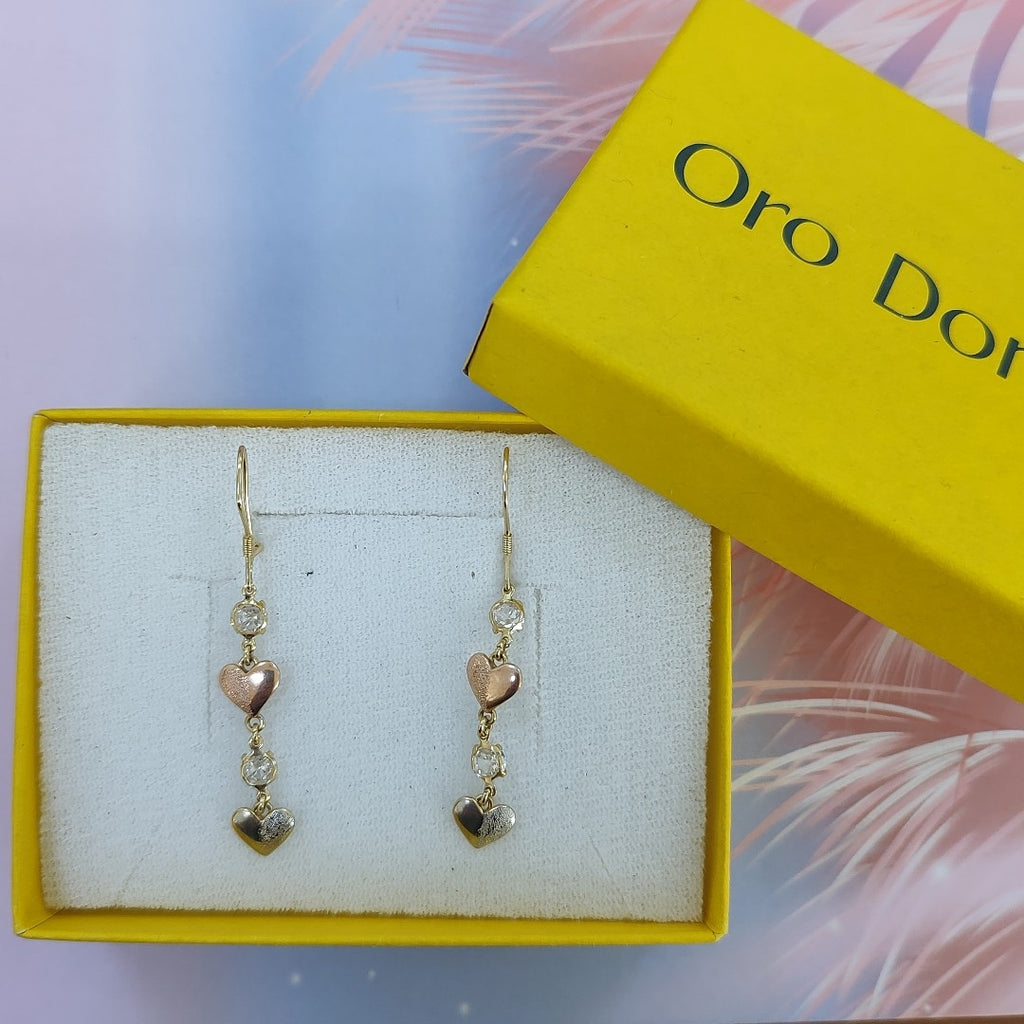 ARETES PAR ORO 14 K 1.3 GRMS (SEMINUEVO)