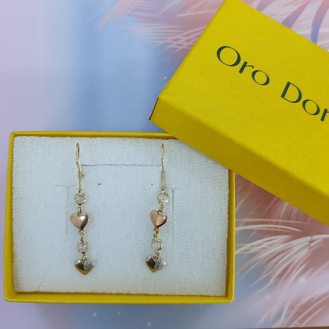 ARETES PAR ORO 14 K 1.3 GRMS (SEMINUEVO)